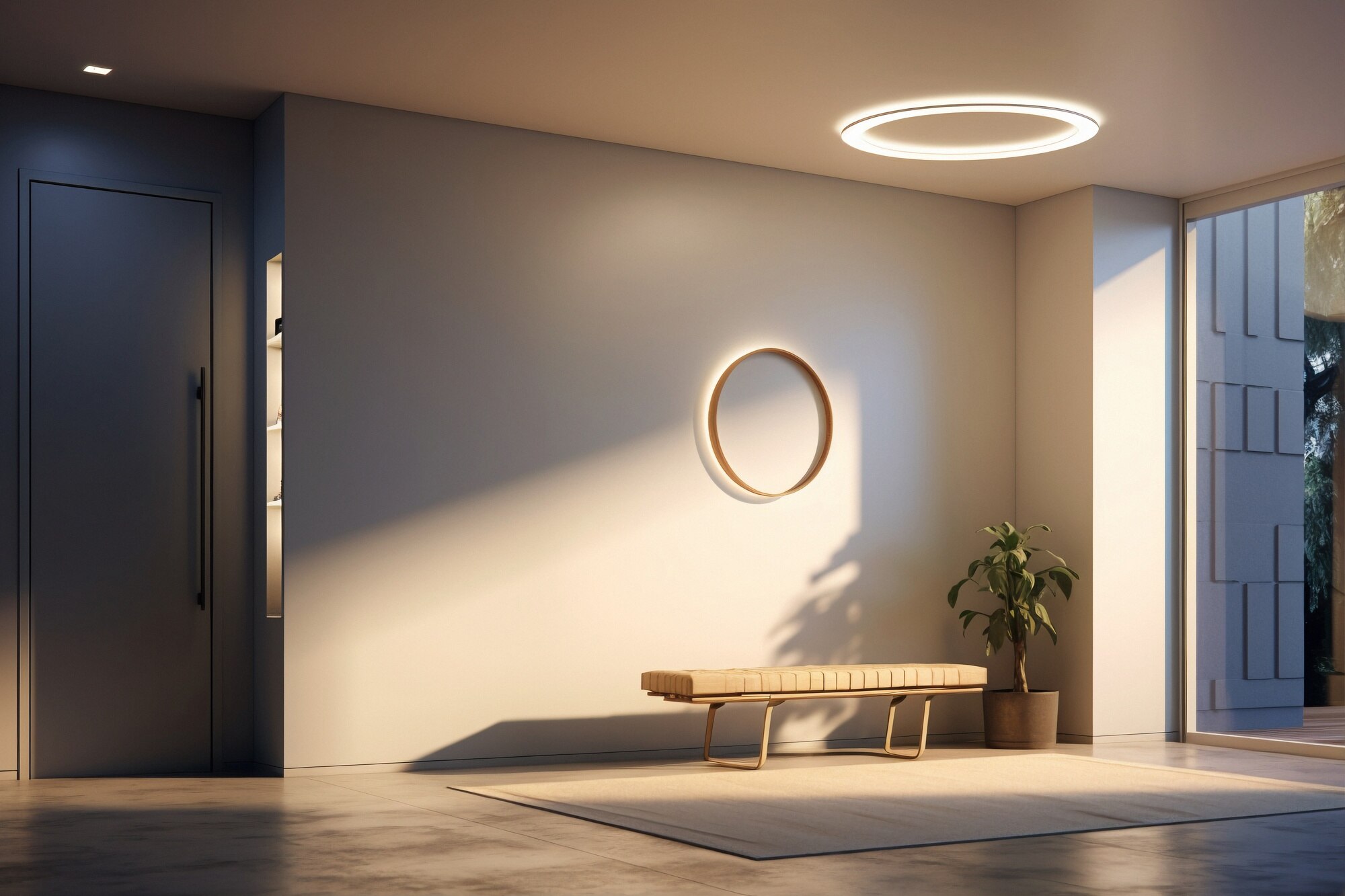 Espacio bien iluminado y minimalista